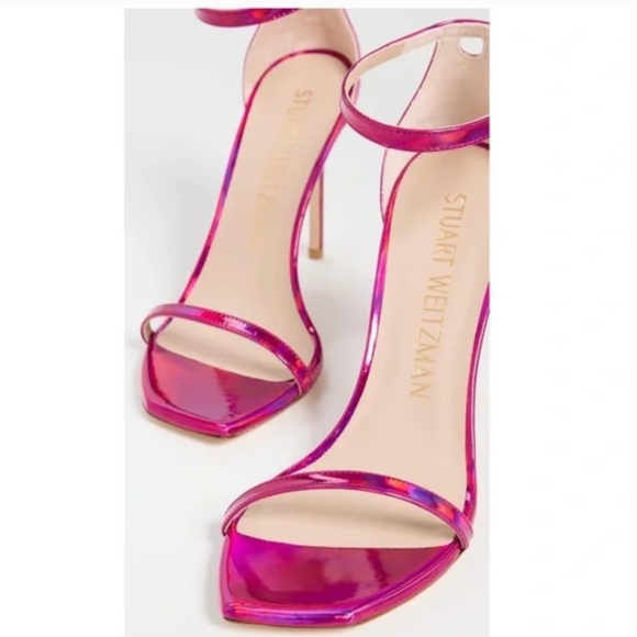 Stuart Weitzman Women's Nudistcurve 100 Ankle Strap High Heel Sandals - Picture 2 of 7